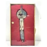 Shadowboxed Kachina Cradle Doll with Feathers -