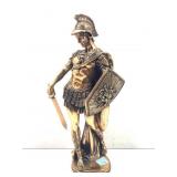 Vtg Belize Copper over Resin Soldier Statue - 16