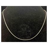 Sterling Silver Necklace, Tw 4g, Sz 16in Long
