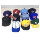 Mixed lot of sports hats used