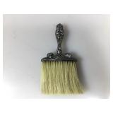 Sterling silver antique brush with ladies face on