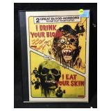A small movie poster depicting two horror movies.