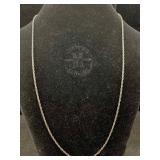 Sterling Silver Necklace, Tw 4.5g, Sz 24in Long