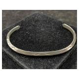 Sterling Silver Cuff Bracelet, Tw 2ï¿½in Diameter
