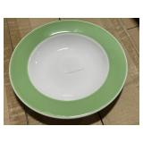 6 Cases of Legle Porcelain 8.5in bowl w/green rim
