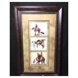 This is a framed art piece featuring native