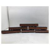 6 Southern Pacific train cars, HO gauge, engine
