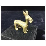 Antique brass Akan culture gold powder weight