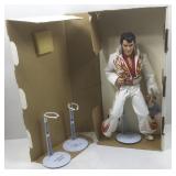 World Dolls, Elvis Presley vinyl doll w/stand, 21