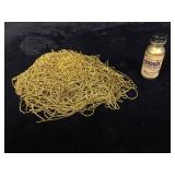 Jewelry golden threads with full wash gold bottle