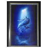 This painting is called dolphin love lithograph