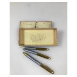 Vintage Windsor Pen set inbox a 3 pen set