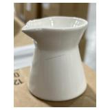 Case of Fortessa China Hourglass creamer 2.75oz