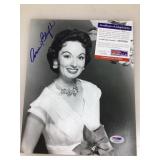 An autographed picture of actress Ann Blyth.