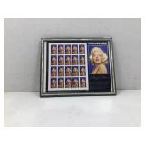 Framed legends of Hollywood Marilyn Monroe stamp