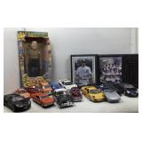 A box Lot of 14, diecast model cars, including