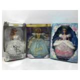 3 NIB Dolls. See Photos For Box Condition.