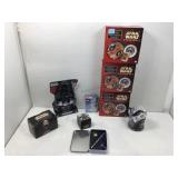Box lot of nine more recent Star Wars items