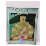 This flat glass tray is a framed art print of the