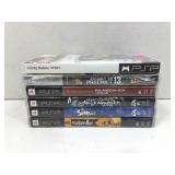 PSP Games and Movies in Cases