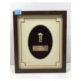 Original Golden Gate Bridge Rivet. Framed w/