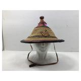 This is a handmade Fulani straw hat .It  is a