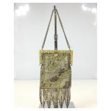 Antique Metal Micro-Beaded Fringed