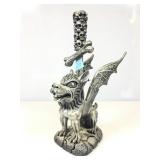 Gothic Gargoyle Griffin Foo Dog Resin Statue w/ 3