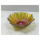 This is a vintage Indiana glass Marigold carnival