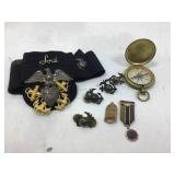 Lot of Vintage U.S. Navy items including pins,