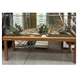 Taxidermy Nature Scene including A Pair Of Fawns