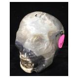 3in Natural Agate Carved Stone Skull