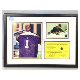 Daunte culpepper autographed framed picture