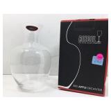 Riedel big apple decanter clear glass.  6 X 9 1/2