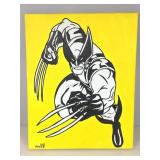 John Famous Signed Wolverine Painting On Canvas