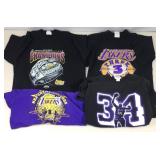 Los Angeles Lakers shirt lot