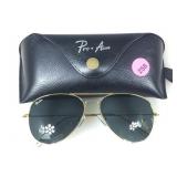 Pro Acme Classic Aviator Sunglasses w/ Case