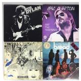 4 Vtg Vinyl Records. Bob Dylan, Eric Clapton,