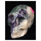 3in Natural Fluorite Carved Skull