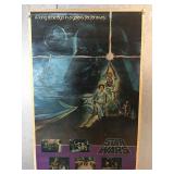 Vtg Star Wars Poster Print Featuring The Artwork
