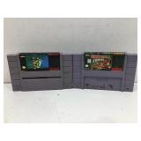 SNES Super Mario World and Donkey Kong Country