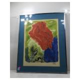 This was a signed lithograph titled Elijah and
