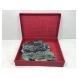 Leaf Shaped, carved from stone, display or