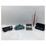 A small box lot of five items, two sunglasses and