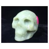 2.25in Natural Green Quartz Carved Stone Skull