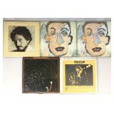 5 Vtg Bob Dylan Vinyl Records.