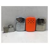 Misc Lot of 5 items, 2 Cigarette lighters and 3