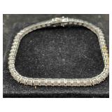 Sterling Silver Bracelet, Tw 13.5g, Sz 8in Long