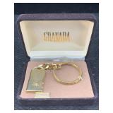 Key Chain Embellished W/diamond Chip In Box