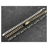 3 Sterling Silver Bracelets, Tw 101.7g, Sz 9in